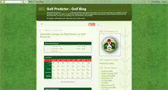 Desktop Screenshot of blog.golfpredictor.com