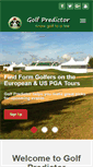 Mobile Screenshot of golfpredictor.com